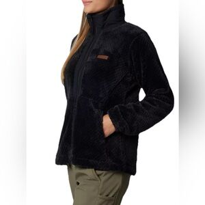Columbia Velvety Sherpa Fleece Jacket NWT Fire Side Full Zip III Small New